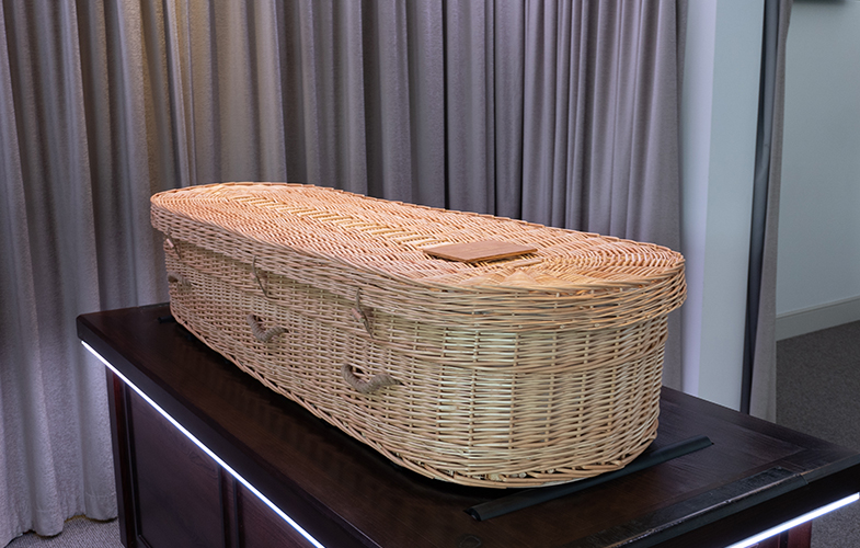 Wicker Coffin